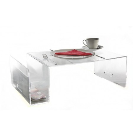 Tavolino plexiglass trasparente tavolino moderno tavolino effetto vetro 08