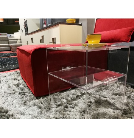 Comodino plexiglass trasparente comodino camera da letto comodino moderno 03