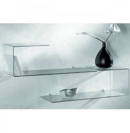 Mensola plexiglass trasparente moderna mensola effetto vetro mensola design moderno