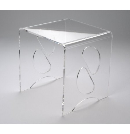 Tavolino plexiglass trasparente tavolino moderno tavolino effetto vetro 02
