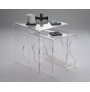 Tavolino plexiglass trasparente tavolino moderno tavolino effetto vetro 05
